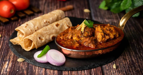 Dhaba Chicken( 3 Pcs 4 Tandoori Roti Tawa Roti