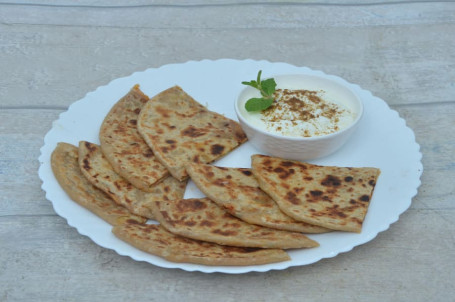 Aloo Pyaz Paratha Dahi Meal