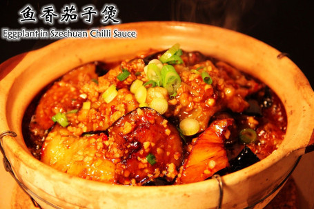 Stir Fried Eggplant With Minced Pork In Szechuan Chilli Sauce