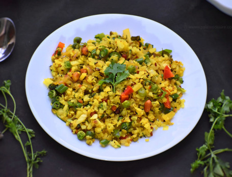 Special Schezwan Paneer Poha