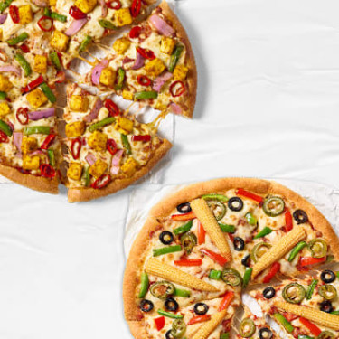 Super Value-Deal: 2 Middelgrote Vegetarische Pizza's Vanaf Rs 649 (Bespaar Tot 41