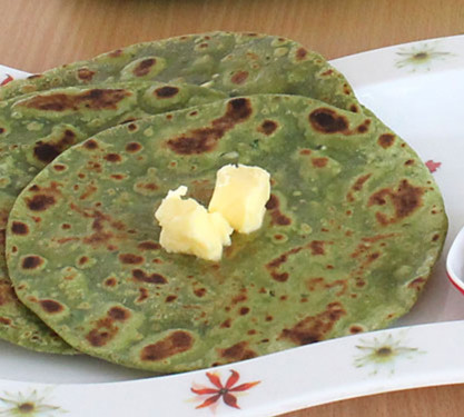 Aloo Palak Paratha