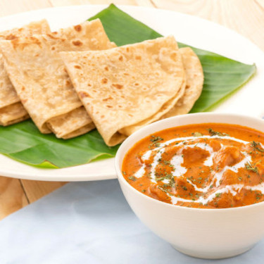 Butter Chicken With Parathas