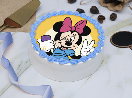 Leuke Minnie Fototaart