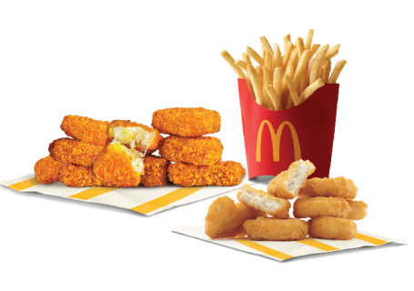 Chicken Mcnuggets 6 St Cheesy Veg Nuggets 9 St Fries (M)