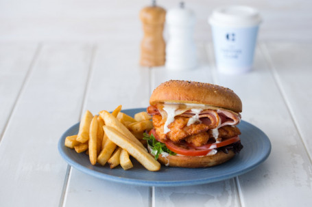 Buttermilk Chicken Caesar Burger