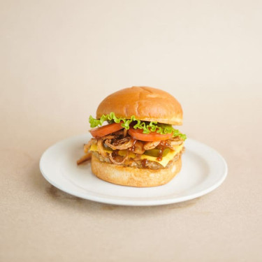 Chicken Bbq Haystack Burger (Spicy)