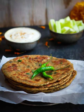 Kuttu Paratha Curd Veg