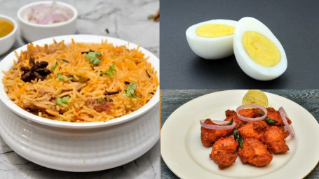 Egg Biriyani Boneless Chicken 65