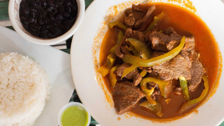 Pepper Steak With Rice Beans