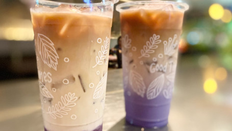 Taro Oat Milk Latte