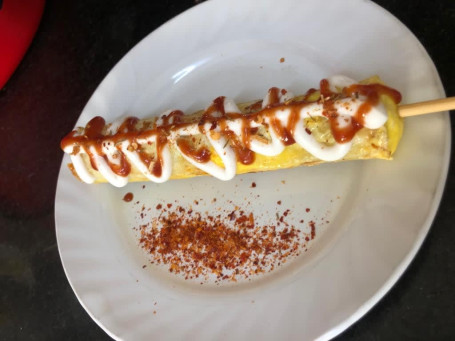 Peri Peri Egg Roll On A Stick