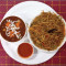 Singapore Noodles Served With Paneer Manchurian Chutney