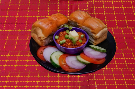 Mumbai Masala Butter Pav Bhaji (4 Pcs) Onion Lemon