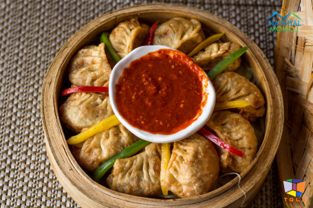 Cheesy And Corn Fried Momo