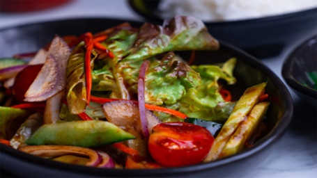 Garden Salad With Asian Balsamic Dressing Vg Gf