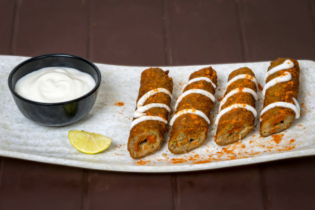 Chicken Hot Spicy Seekh Kabab (4 Pcs)