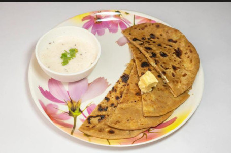 Aloo Paratha (2 Pc) With Dahi