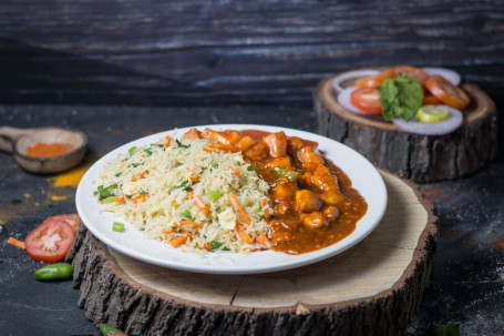 Veg Noodles/ Veg Fried Rice Chicken Manchurian