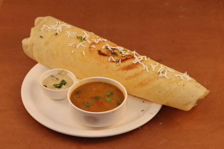 Special Masala Dosa Served With Sambhar And Nariyal Chutney