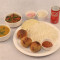 Bati Chokha Plain 3 Pcs, (Dal , Rice , Sweet, Cold Drink Can, Papad, Achar)