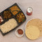 Aloo Matar (Dal , Bhindi Kurkuri, Rice , Roti , Sweet, Coldrink, Papad, Achar)