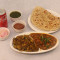 Chana Masala , Karela Bhurji , 2 Paratha , Cold Drink Can, Salad, Sweet Hari Cutney