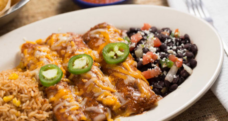 Tres Cheese Enchiladas