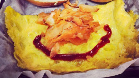 Baked Salmon Omelete