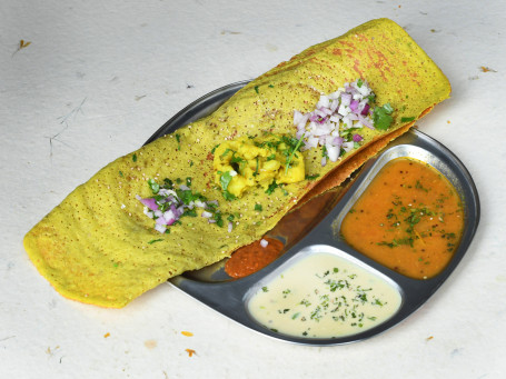 Green Butter Onion Masala Dosa