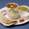 Paneer Sabji 4 Roti Dal Rice Achar Onion Sweet