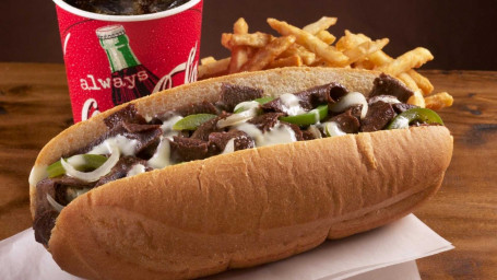 Philly Cheese Steak Sandwich-Combinatie