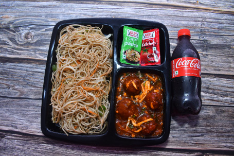 Veg Noodles Veg Manchurian Cold Drink