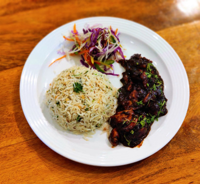 Bbq Chicken Wth Parsley Rice