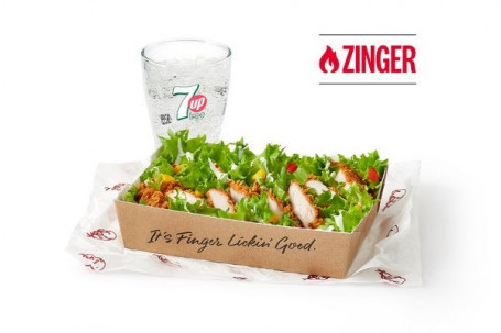 Zinger Saladebox Met Een Drankje