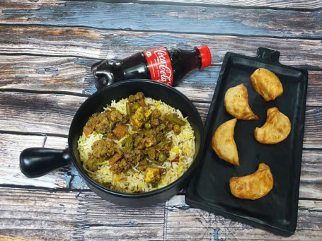 Veg Biryani Combo (Veg Biryani Coke 5 Pcs Momos)