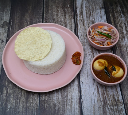 Rice And Fish Curry Fish Fry