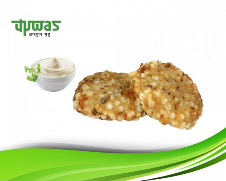 Sabudana Vada (2Pcs) With Curd