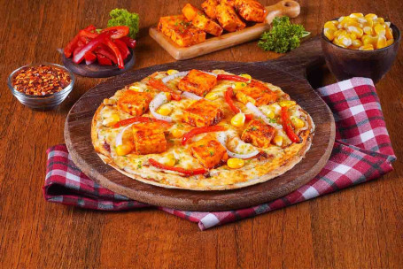 Paneer Tikka Pizza (Dunne Korst)