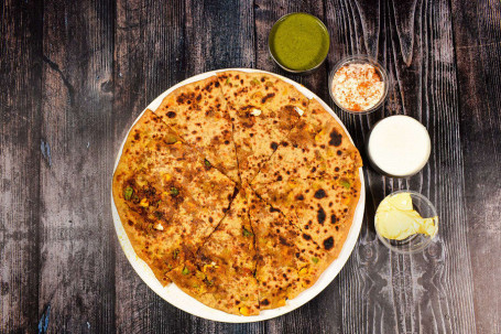 Cheesy Delight Peri Peri Punch Paratha