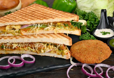 Veg Cheese Aloo Patty Sandwich