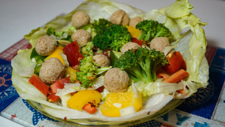 Green Salad With Soya Chunks