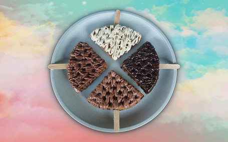 4 Belgian Chocolate Waffle Pops