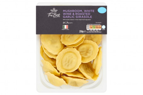 Morrisons The Best Mushroom, White Wine And Roasted Garlic Girasole Pasta