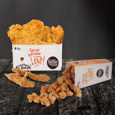 2Pcs Chicken Broast 2Pcs Chicken Strips 1 Chicken Popcorn