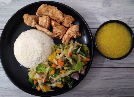 Rice And Chicken With Veggies Combo