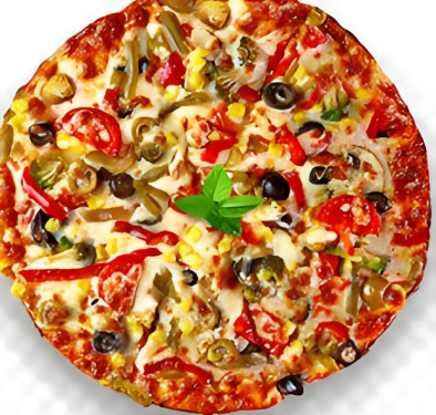 Pepper Chicken Pizza (9 Inch, 4 Pcs)