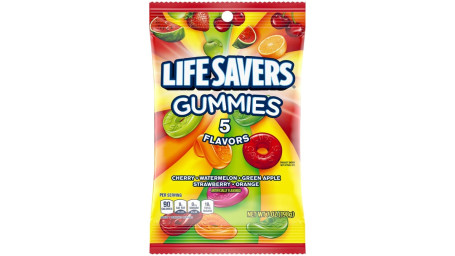 Life Savers Gummies Vijf Smaak 7 Oz.