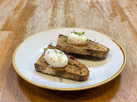 Poached Eggs On Sourdough Toast