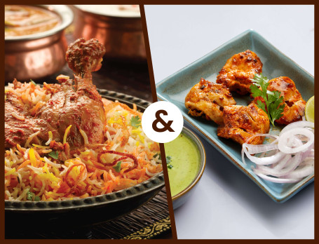 Nizami Chicken Dum Biryani With Half Chicken Fiery Kebab